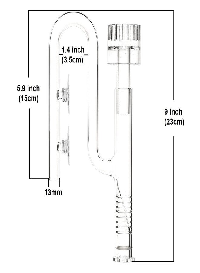 JARDLI Mini Lily Pipe Inflow with Surface Skimmer for Nano Aquarium (13mm for 12/16mm (1/2'' i.d.) tubing) - Image 2